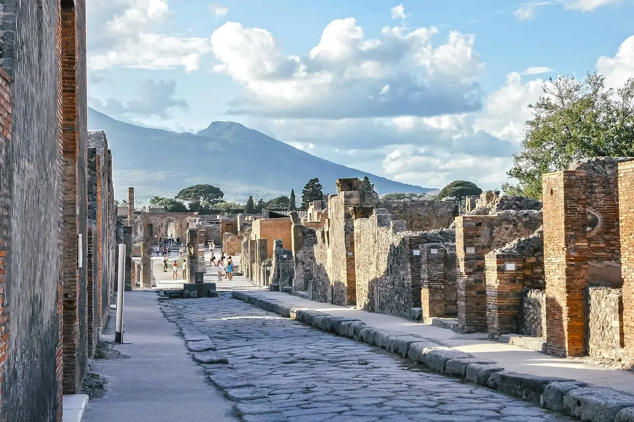 the ancient ruins of Pompeii